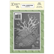 Lisa Horton Crafts Embossing Folder 5"X7"-Sea Coral