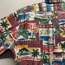 Reyn Spooner Mele Kalikimaka Hawaiian Christmas Shirt Large Island