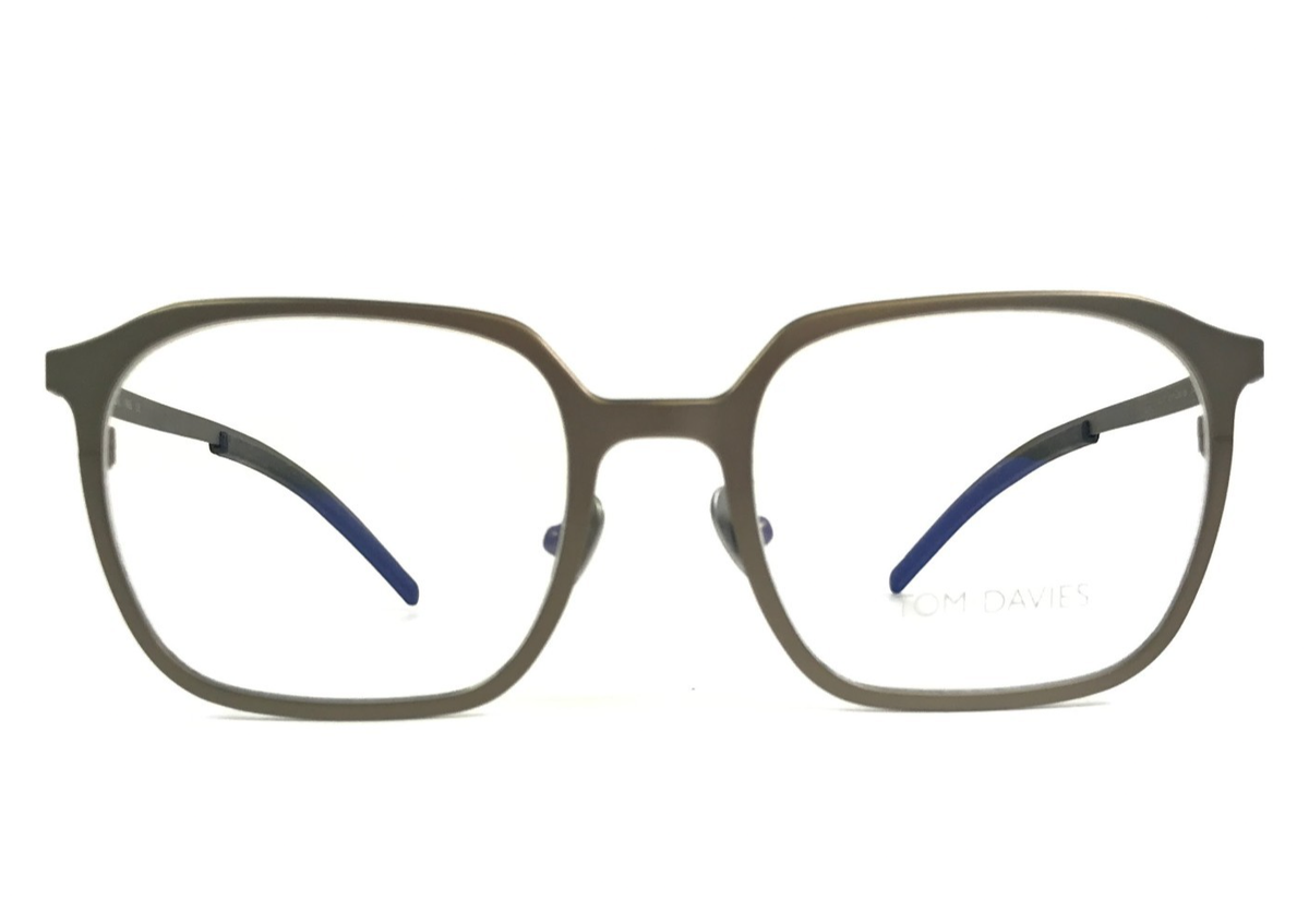 Tom Davies Eyeglasses Frames TD690 Col. 1985 Khaki Gray  display picture 3