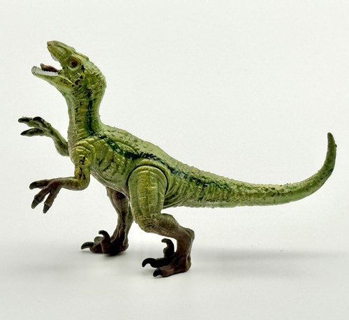 Figura de juguete pequeña velociraptor dinosaurio jurásico 3" nariz a cola - usada - Imagen 2 de 4
