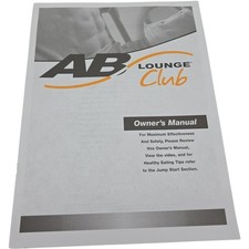 AB Lounge Club exercise machine Owners Manual Fitness Quest