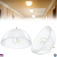 2 Pack Clip On Lamp Shade, Light Cover for A Type Bulb, 8" DIA x 4 1/4" Height