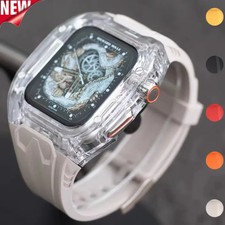 Luxury PC Case  TPU Strap for Apple Watch Ultra 1/2/3 9 8 7 6 SE 49mm 45mm 44mm
