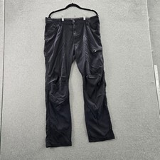 Wrangler ATG Men Pants 36X30 Black Nylon Cargo All Terrain Gear Gorpcore 30"