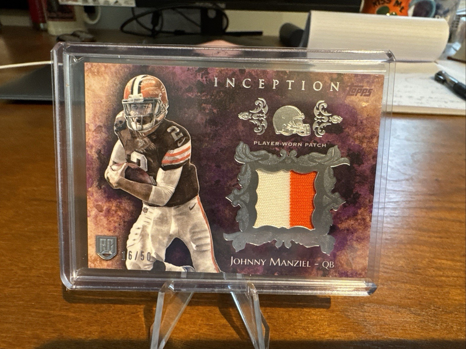Johnny Manziel Topps Inception Rookie Patches #RPJA Purple