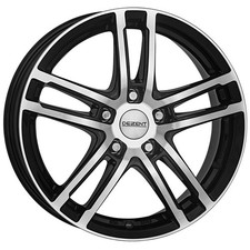 CERCHIO IN LEGA DEZENT TZ DARK 6.5X16 5X114.3 BLACK/POLISHED 5W2