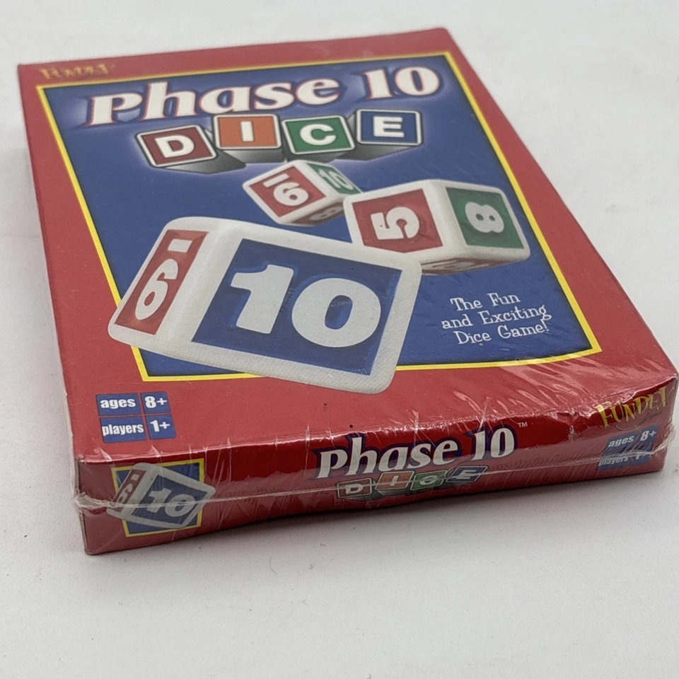 Phase 10 Dice Game Fundex 2001 Vintage 100% Complete Unused Sealed - Image 4 of 4