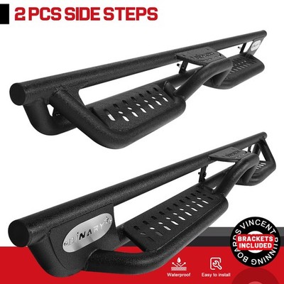 Running Boards Fit 2021-2026 Ford Bronco 4 Door Drop Side Steps BXK Step Plates