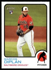 2022 Topps Heritage High Number Marcos Diplan Rookie Baltimore Orioles #617