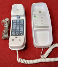 AT T 210 Basic Trimline Corded Phone Single Line No AC Power Required White