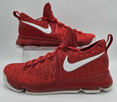 Nike Zoom KD9 Red,white basketball shoe, 843392-611 men size 11