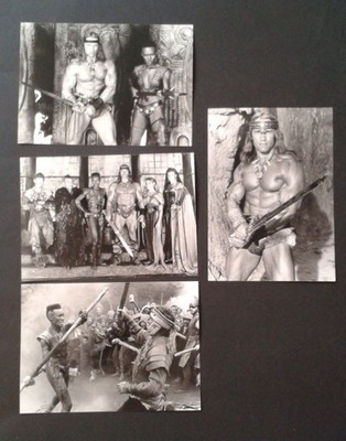Kino Pressefotos : 4x CONAN DER ZERSTÖRER [1984] Arnold Schwarzenegger