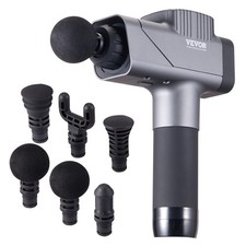 VEVOR Massage Gun Deep Tissue Percussion Muscle Massager with 8 Speeds 6 Heads