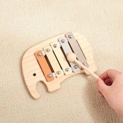 5 Noten Xylophon Percussion Instrument Tragbar Feinmotorik Montessori für
