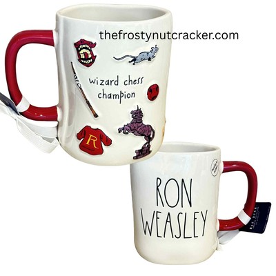 Rae Dunn Harry Potter  ''Wizard Chess Champion'' Ron Weasley  Mug Collectible