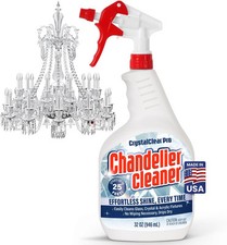 Chandelier Cleaner Drip Dry Spray - No Wipe Formula for Effortless,...