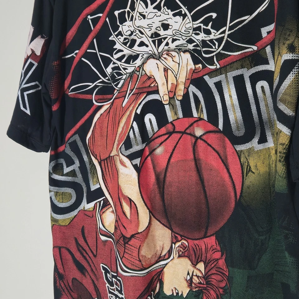 Slam Dunk T-shirt Sz L Shohoku Manga Anime AOP All Over Graphic Print Basketball - Image 2 of 4