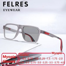 Men Women Photochromic Myopia Nearsighted Glasses Outdoor Shade Sunglasses New