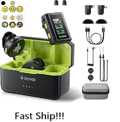 #ad Donner VPM 20 Wireless Lavalier Microphone for USB C Lightning iPhone iPad Andro $39.99