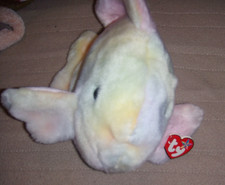 New With Tag Ty Beanie Buddy Coral The Fish Larger Stuffed Animal Plush 2000 10"