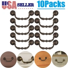 10 Pcs Dresser Pulls Drawer Pull Handles Antique Bronze Bail Cabinet Handle Knob