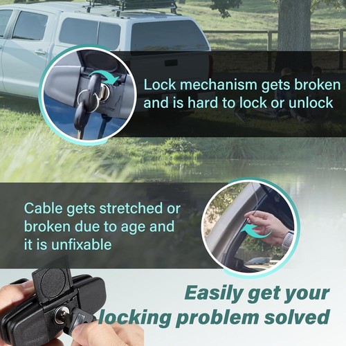 for LEER Twist Handle Kit 113436-100XQ,700,100XL Latches 83514/83515 with 2 Key - Foto 3 di 7