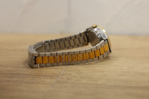 VTG Pulsar Quartz Watch Y643-0100 Women Dual Tone Day Date Analog New Battery 6" - Picture 4 of 6