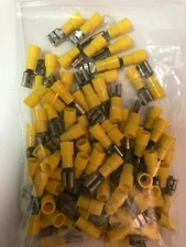 Mize Wire Products FERY 100pc 12-10 GA Vinyl .250 FEMALE PUSH Connector 