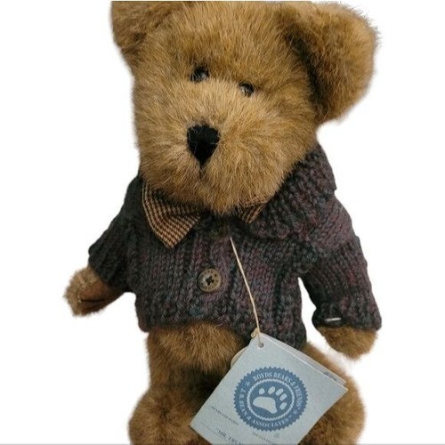 Boyds Bear "Mr. Trumbull" J.B. Bean Collection Grandpa Sweater 10" Vintage 1985 - Picture 5 of 7