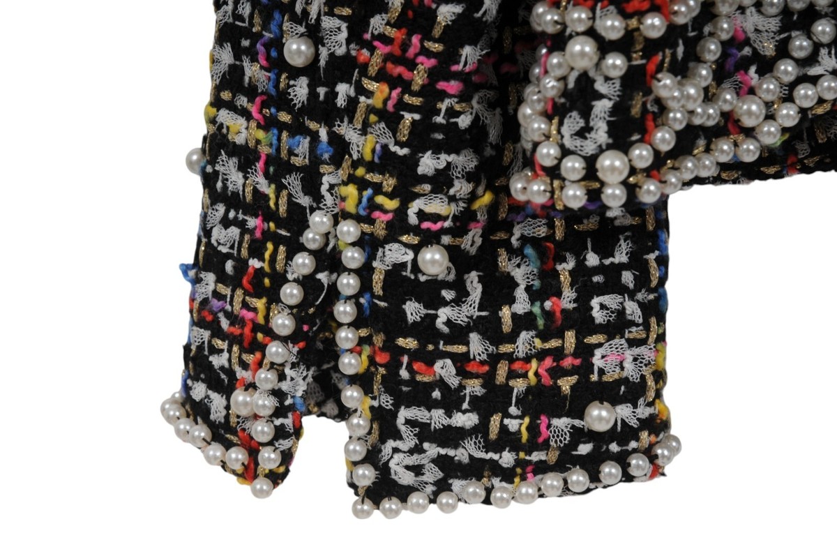 EDWARD ACHOUR ジャケット Edward Achour Paris Womens Tweed Evening Jacket Size 46