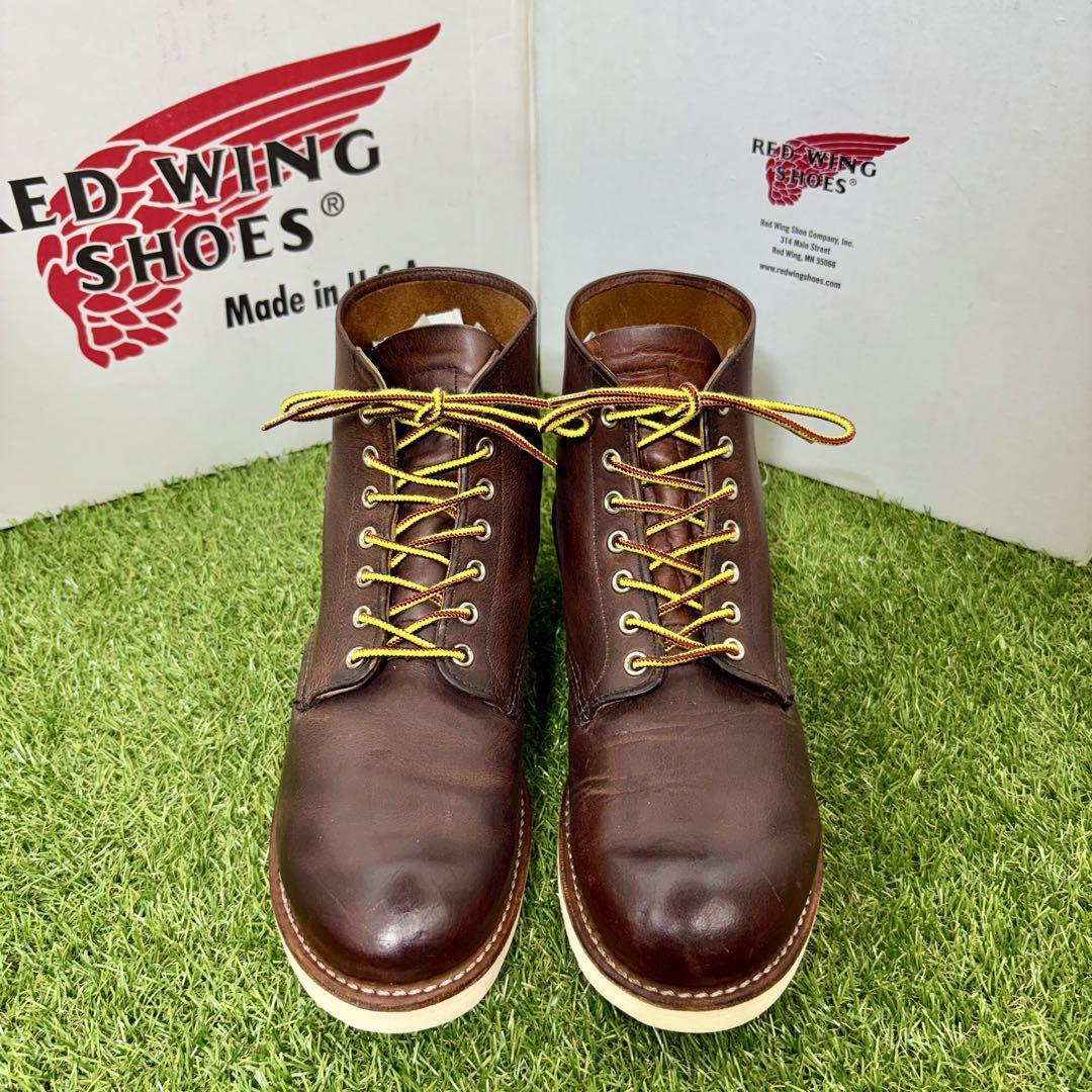 靴 RED WING 9111 10D Red Wing Heritage 9111 Classic Round Toe Brown Mens Boots