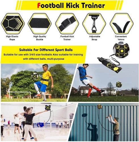 Fussball trainingszubehör, Koordinationsleiter 6m, 12 Hütchen und KickTrainer - Bild 10 von 12