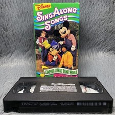 Disney Sing Along Songs VHS Tape Campout At Walt Disney World Mickey Mouse Rare