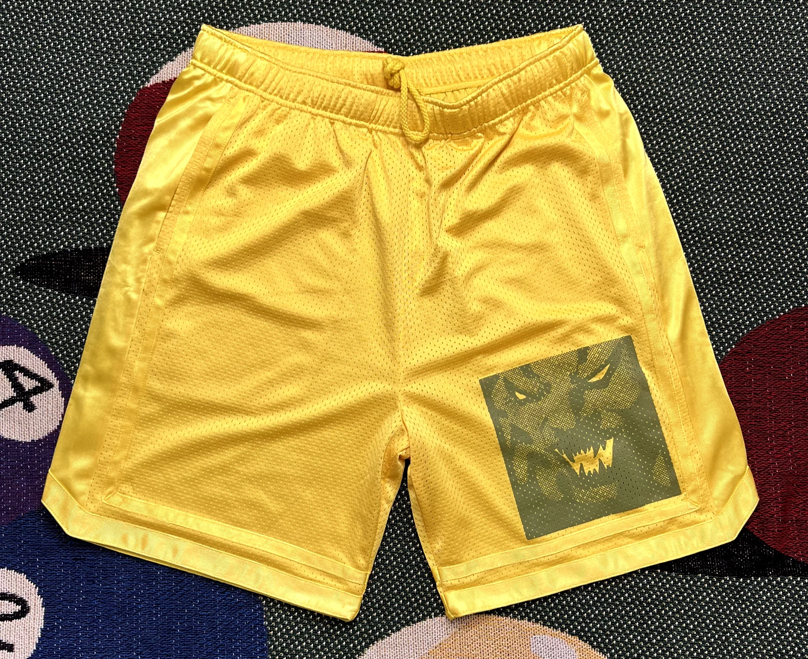 Short maille ronin Supreme jaune taille petit flambant neuf