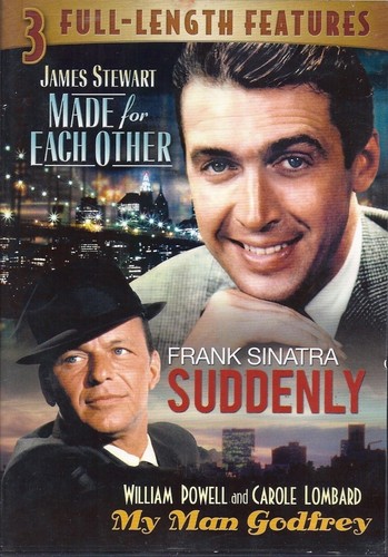 Made for Each Other / Suddenly / My Man Godfrey DVD James Stewart Frank Sinatra - Picture 1 of 3