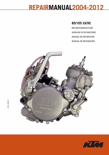 KTM Engine Service Workshop Shop Repair Manual Book 2009 85 SX
