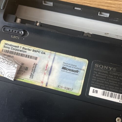 Sony Vaio Laptop Model PCG-21212L 10.1 “ With Charger, Case And Battery - Picture 8 of 20