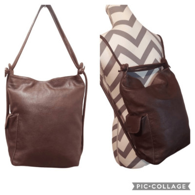 Naor Jacoby Leather Vesatile Backpack Ridge roller disc golf cart options available main image 2