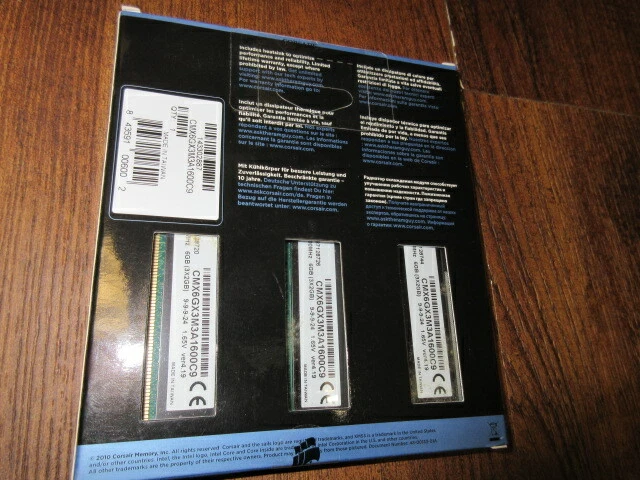 Corsair XMS 6 GB DIMM 1600 MHz DDR3 Memory (CMX6GX3M3A1600C9) - Image 2 of 3