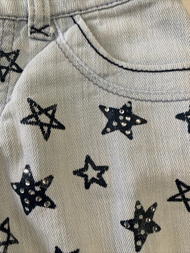 Target Girls Cut Off Jean Shorts Size S American Flag Stars Stripes EUC - Picture 4 of 7