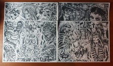Nemo Day Of The Dead Mexico Tattoo Flash Set 4 Sheets With Linework, 11x14" 2008
