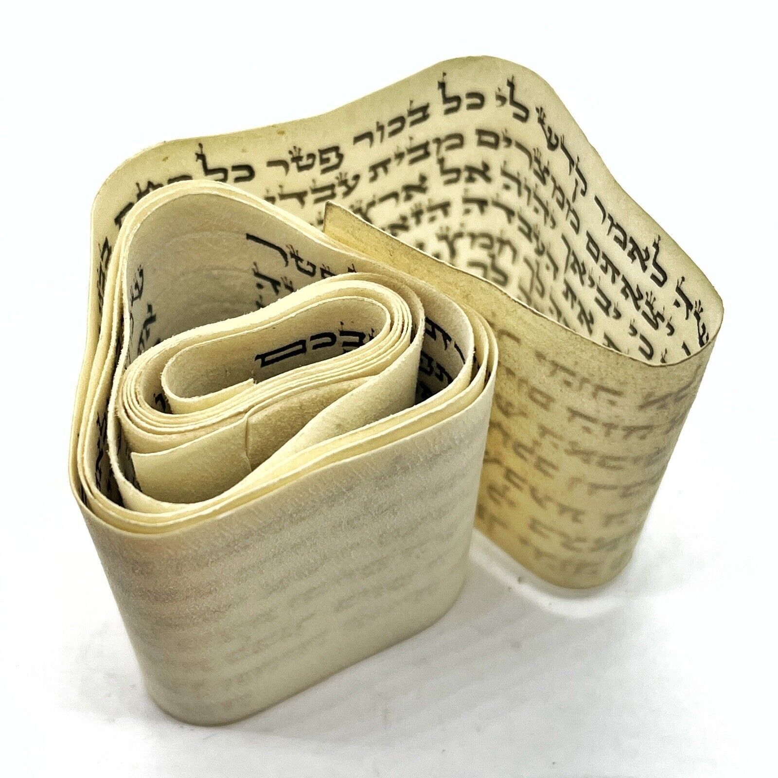 Authentic Antique Hebrew Torah Manuscript Parchment Circa 1600-1800’s Tefillin G