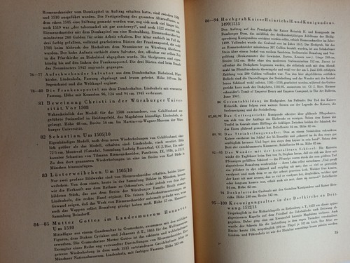 1801396 TILMANN RIEMENSSCHNEIDER Ein Gedenkbuch 6. Auflage 1948 - Picture 7 of 7