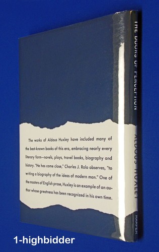 Vtg 1954 The Doors of Perception Aldous Huxley 1st US Ed Hardcover w/ Repro HCDJ - Imagen 12 de 12