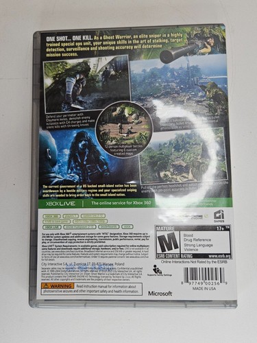 Sniper Ghost Warrior - Platinum Hits - Xbox 360 Tested CIB Complete w Manual - Afbeelding 2 van 7