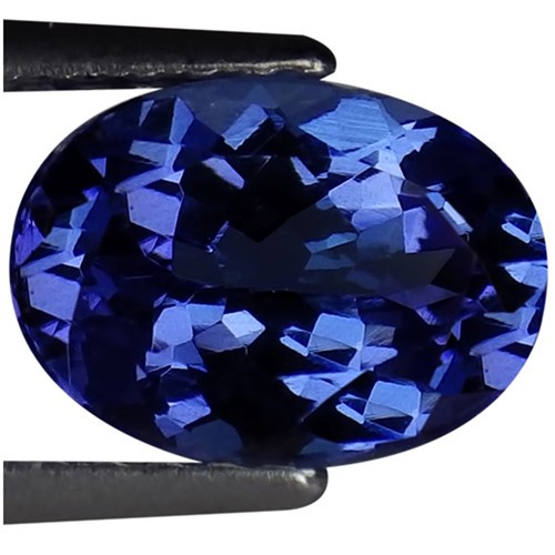 1.50 Ct Natural D Block Tanzanite IGI Certified A+ Bluish Violet Oval Cut
