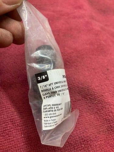 GearWrench #84347N 3/8" Drive 7/16" 6PT Universal Impact Socket NOS/NIB (FR) - Picture 2 of 5