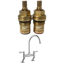 Howdens Lamona Victorian Bridge Pair Replacement 3561R Valves Cartridge TAP4810