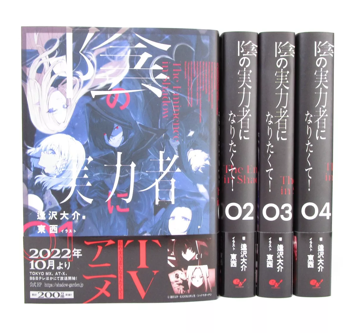 Kage no Jitsuryokusha ni Naritakute! Vol.1-5 Light Novel Set