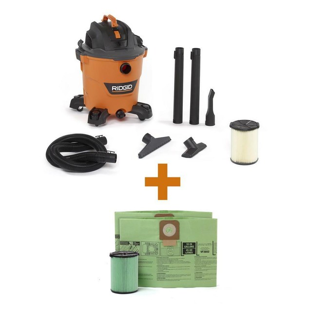 RIDGID 12 Gal. 5.0-peak HP NXT Wet/dry 